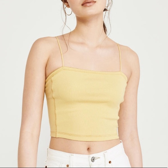 yellow cropped cami